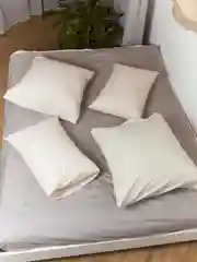 Слоновая кость комплект из 2 однотонных наволочек, 50 x 70 и 70 x 70 см, полисатин