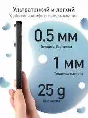 Черный карбоновый чехол MagSafe для iPhone 16 Pro кевларовый противоударный ROSCO тонкий защитный