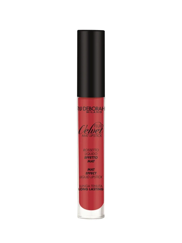 DEBORAH Помада для губ матовая жидкая FLUID VELVET MAT LIPSTICK тон 06 культовый красный
