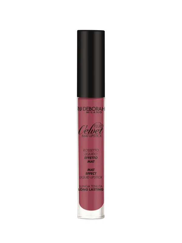 DEBORAH Помада для губ матовая жидкая FLUID VELVET MAT LIPSTICK тон 15 лиловый