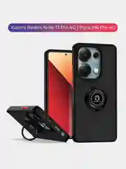 Чехол Xiaomi Redmi Note 13 Pro 4G / Poco M6 Pro 4G, противоударный подставкой кольцом
