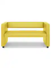 Желтый офисный диван MONOFIX "Йокки" эко кожа, для салона, на балкон