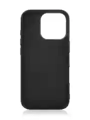 Серый люксовый чехол для Apple iPhone 16 Pro алькантара Rosco замшевый с силиконовой окантовкой