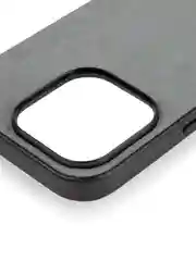 Серый люксовый чехол для Apple iPhone 16 Pro алькантара Rosco замшевый с силиконовой окантовкой