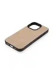 Бежевый люксовый чехол для Apple iPhone 16 Pro алькантара Rosco замшевый с силиконовой окантовкой