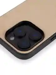Бежевый люксовый чехол для Apple iPhone 16 Pro алькантара Rosco замшевый с силиконовой окантовкой