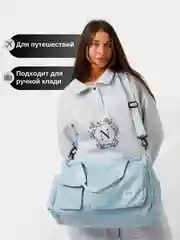 Голубой сумка дорожная, спортивная, для путешествий и спорта