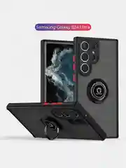 Чехол противоударный Samsung Galaxy S24 Ultra, с металлической подставкой кольцом
