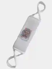 Приглушённый хаки мочалка детская натуральная