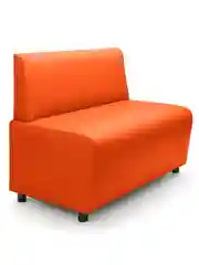 Оранжевый диван MONOFIX "Бафф", эко кожа