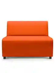 Оранжевый диван MONOFIX "Бафф", эко кожа