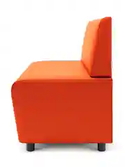 Оранжевый диван MONOFIX "Бафф", эко кожа
