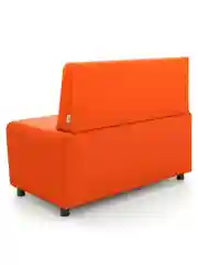Оранжевый диван MONOFIX "Бафф", эко кожа