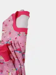 Розовый пижама футер с начёсом