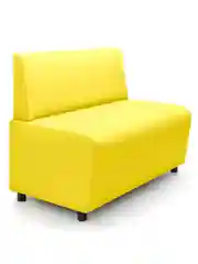 Желтый диван MONOFIX "Бафф", эко кожа