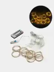 Слоновая кость светодиодная гирлянда-штора с USB разъёмом, 3 х 3 метра, с пультом управления
