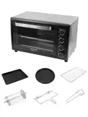 Черный духовой шкаф STINGRAY ST-EO105A (35 литров, шашлычница + вертел + конвекция) черный/сталь