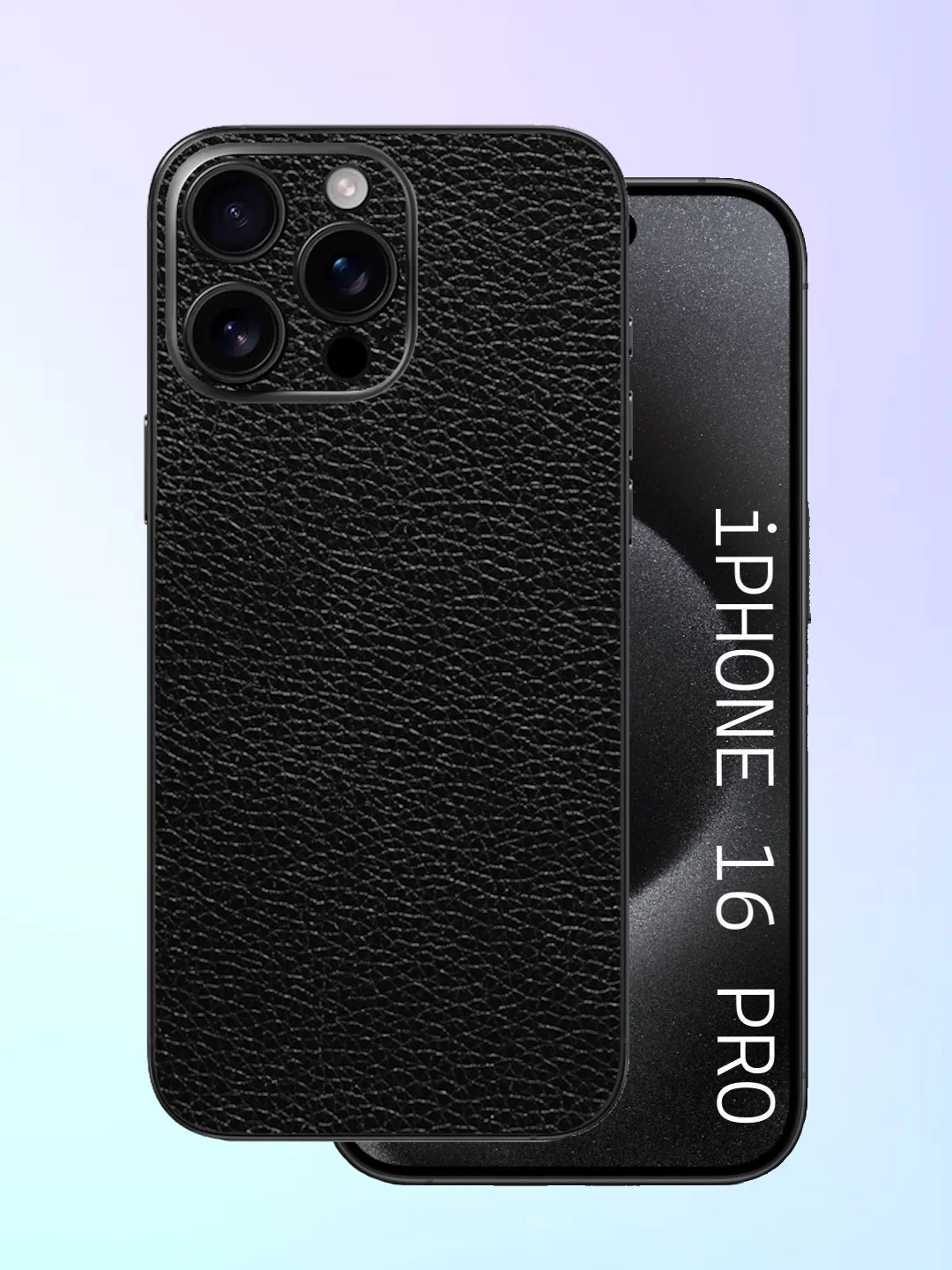 Угольный защитная пленка на iPhone 16 Pro под карбон на заднюю часть,под кожу, на зад, назад