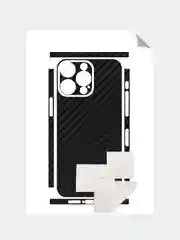 Защитная пленка на iPhone 16 Pro под карбон на заднюю часть,под кожу, на зад, назад