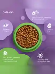Сухой полнорационный корм "Catland" для стерилизованных с кроликом и овощами