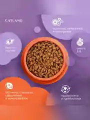 Сухой полнорационный корм "Catland" для котят до 12 месяцев с домашней курочкой