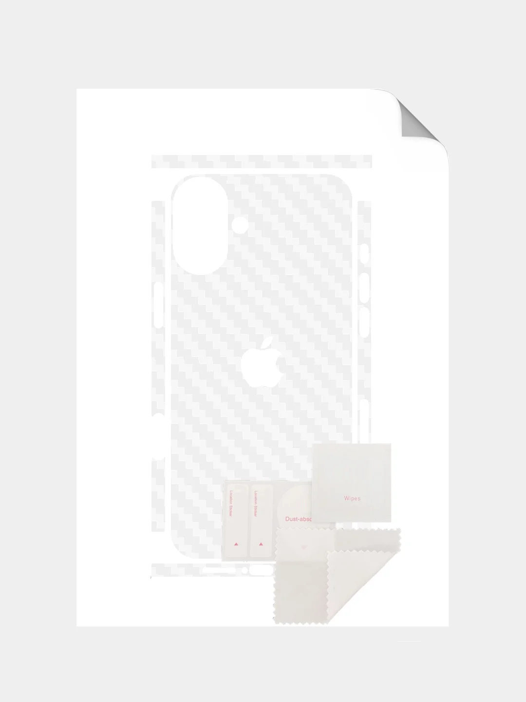 Прозрачный защитная пленка на iPhone 16 под карбон на заднюю часть,под кожу, на зад, назад