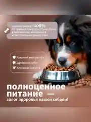 Сухой полнорационный корм для собак «С индейкой и рисом»ТМ «Дилли».