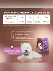 Сухой полнорационный корм для взрослых собак мелких пород ТМ «Дилли»