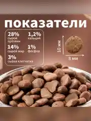 Сухой полнорационный корм для взрослых собак мелких пород ТМ «Дилли»