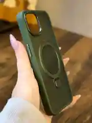 Зеленый чехол для iPhone 16 Pro, 16, 16 Pro Max, 14, 13, 15, 15 Pro Max, 11, 14 Pro Max, Magsafe