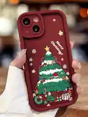 Чехол для iPhone 11 12 13 14 15 16 Pro Max XR Plus 7 8 XS mini с принтом новогодний айфон