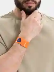 Белый светоотражающий браслет фликер