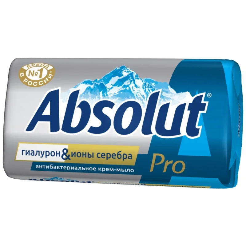 Белый мыло туалетное Absolut, 90 грамм / Мыло мужское / пантенол мыло Абсолют / подарок 8 марта