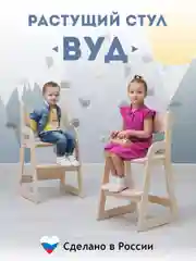 Детский растущий стул / стул ВУД / деревянный стул / детский стул