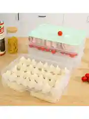 Контейнер для еды / для заморозки пельмений, ягод / многоуровневый / пельменица