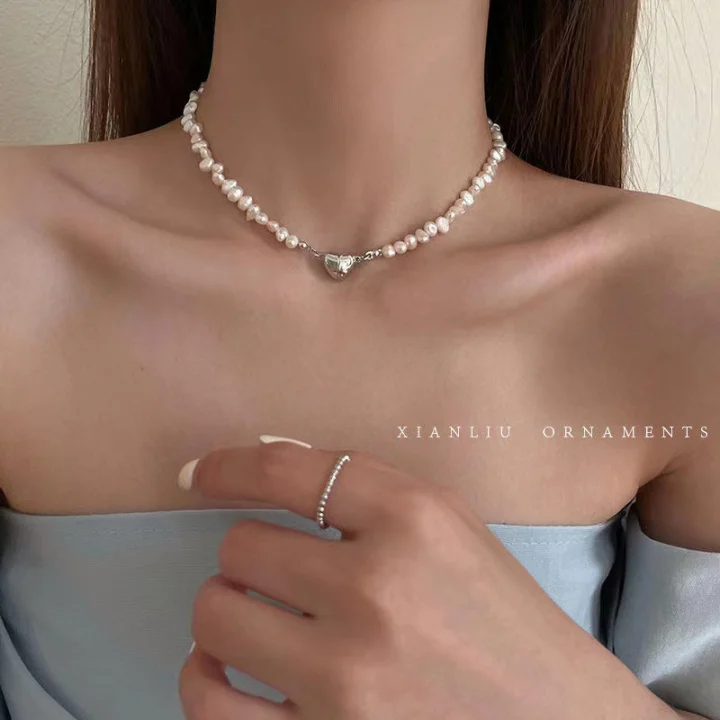 Колье из жемчуга, чекер, жемчужное колье, бусы, ожерелье из жемчуга,чёкер