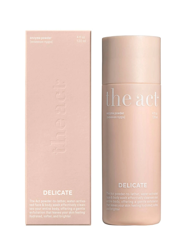 Высокоактивная энзимная пудра для лица и тела The Act Delicate, 120 мл