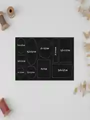 Черный набор заплаток для верхней одежды, клеевые