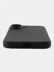 Черный чехол для Apple iPhone 16 силиконовый Rosco матовый тонкий с бортиком защитой вокруг камер