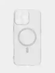 Прозрачный чехол MagSafe для iPhone 16 Pro Max, пластиковый с силиконом ROSCO защитой камер, магнитом