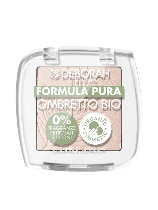 DEBORAH Тени для век FORMULA PURA OMBRETTO BIO, тон: 02 Нежно-золотой, 2,5гр