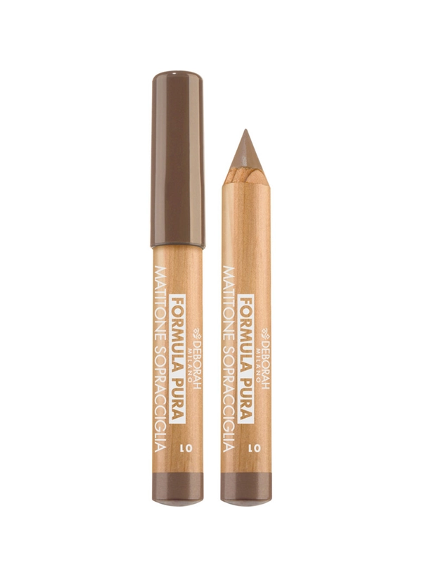 DEBORAH Карандаш для бровей с фиброй FORMULA PURA CHUBBY EYEBROW PENCIL, тон: 01, 2,3г