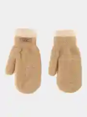 Карамельный варежки женские зимние теплые, вязаные, с подкладом, HENU FASHION UGC