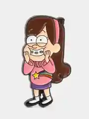 Розовый значок Gravity Falls