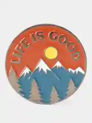 Коричневый значок Life is good