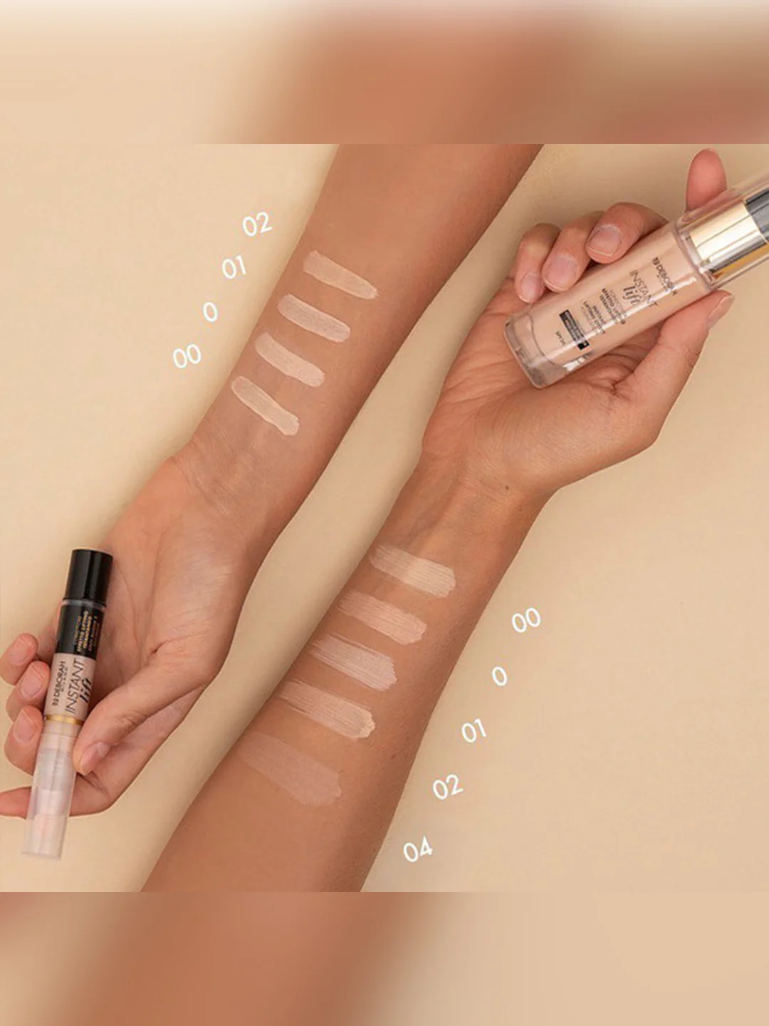 DEBORAH Тональная основа-лифтинг INSTANT LIFTING EFFECT FOUNDATION тон 04 абрикосовый