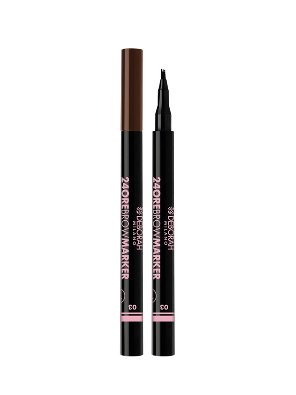 DEBORAH Лайнер для бровей 24ORE BROW MARKER, тон: 03 Темно-коричневый, 0,8г
