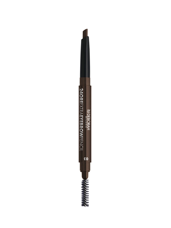 DEBORAH Карандаш-стайлер для бровей стойкий 24ORE EXTRA EYEBROW PENCIL 03 темный 0.22 г.