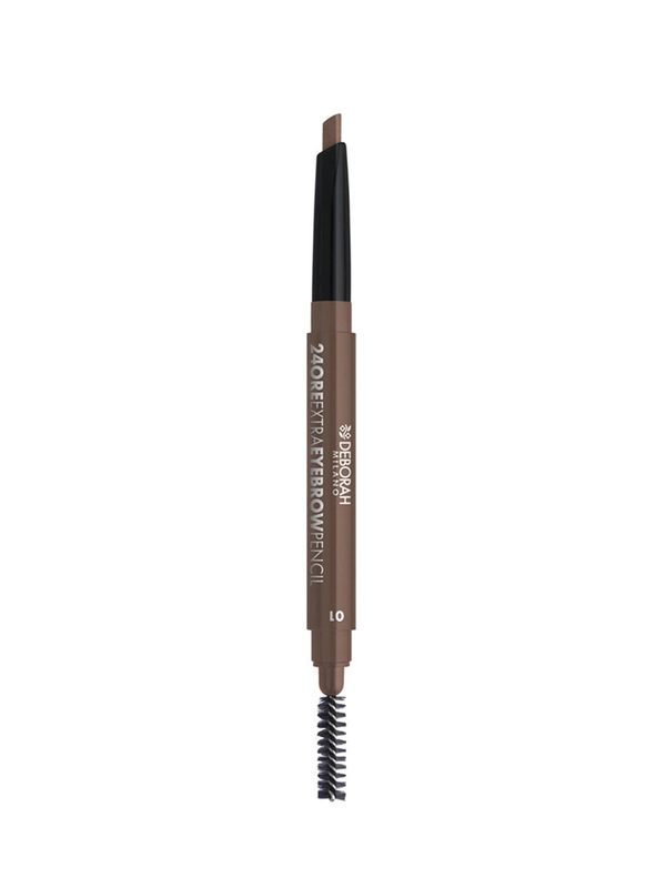 DEBORAH Карандаш-стайлер для бровей стойкий 24ORE EXTRA EYEBROW PENCIL 01 светлый 0.22 г.