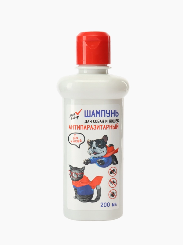 Шампунь "МОЙ ВЫБОР"антипаразитарный от блох и клещей, для кошек и собак, 200 мл